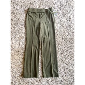 Anne Klein Safari Green Dress Pants Trousers